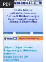 Oopm Unit - 1 Object Oriented Thinking 22 June 20