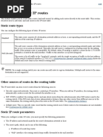 Understanding Static Routes in IP Networks | PDF | Ip Address | I Pv6