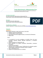 Curso Reeducación Nutricional y Alimentación Viva-Temario PDF