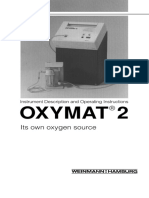 Weinmann Oxymat 2 Concentrator - User Manual