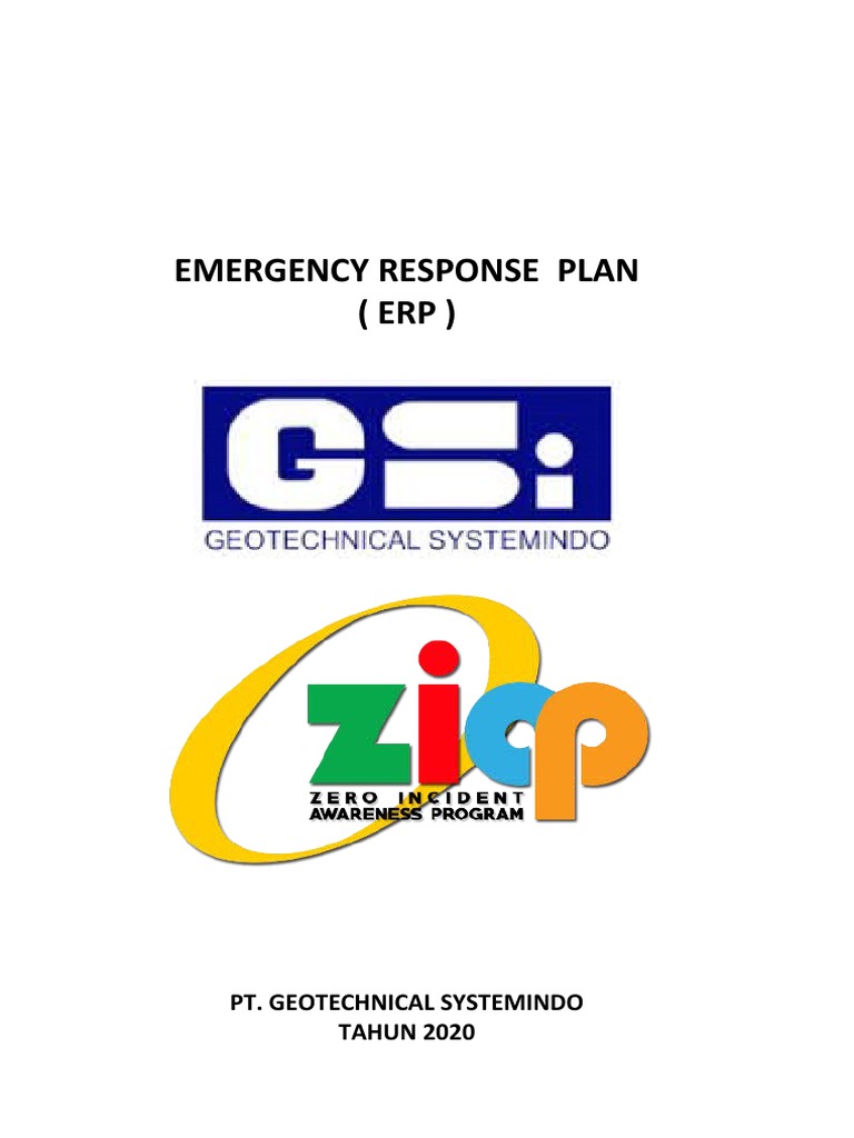 Emergency Booklet Emergency Respon Plan Pt Gsi Pdf