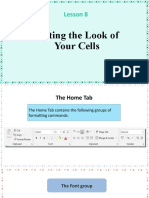 Lesson 8: Setting The Look of Your Cells