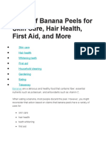 Uses of Banana Peels For Skin Care