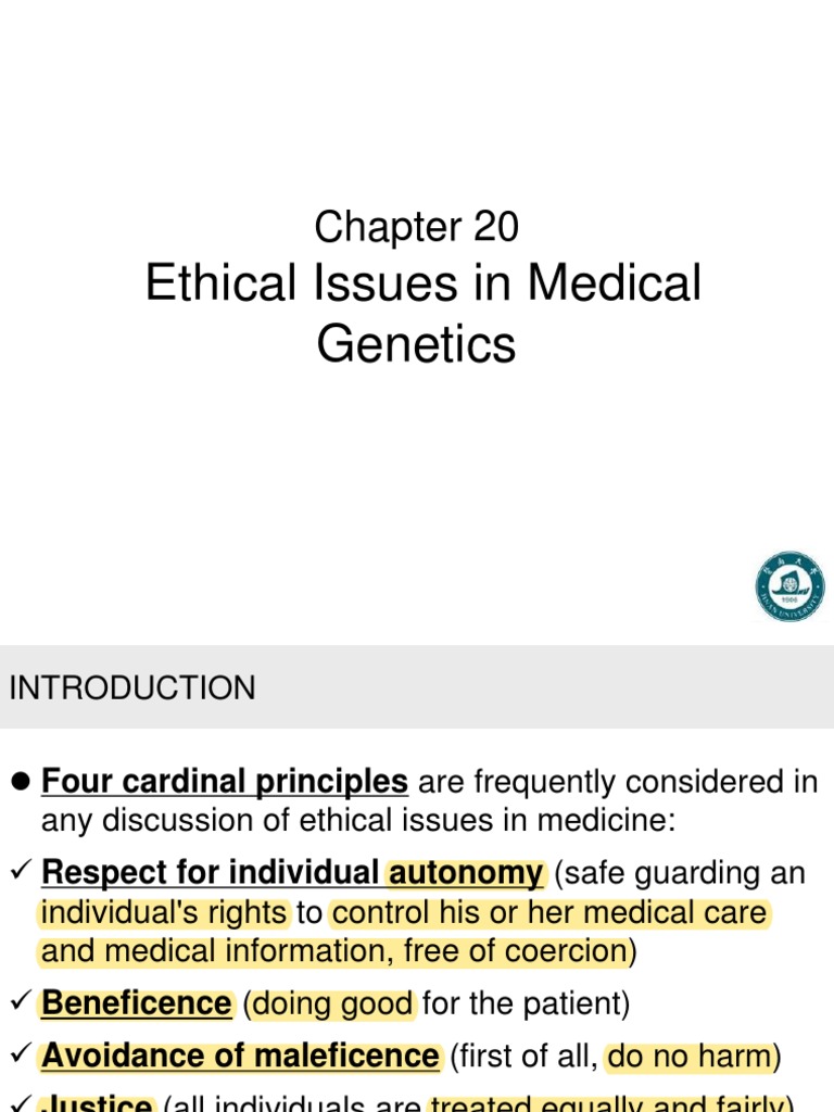 Ethical Issues in Genetic Testing | PDF | Genetic Testing | Medical Ethics