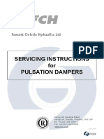 Servicing Instructions For Pulsation Dampers