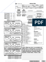 Character Sheet Rogue 5e