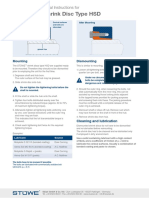 Shrink Disc Type HSD: Mounting and Removal Instructions For