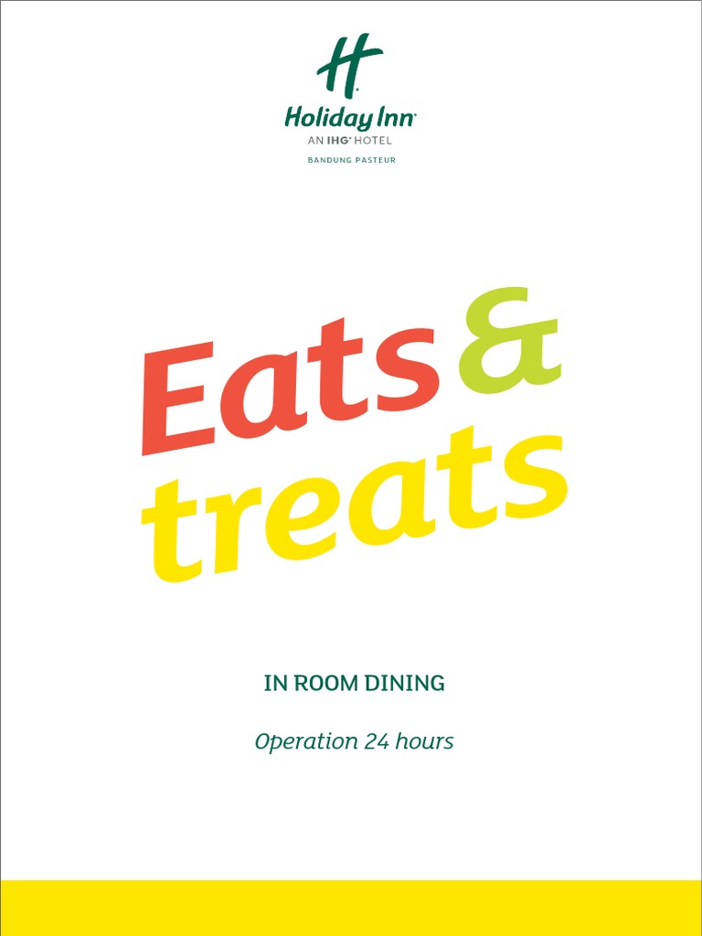 In Room Dining Menu Holiday Inn Bandung Pasteur PDF Salad Food