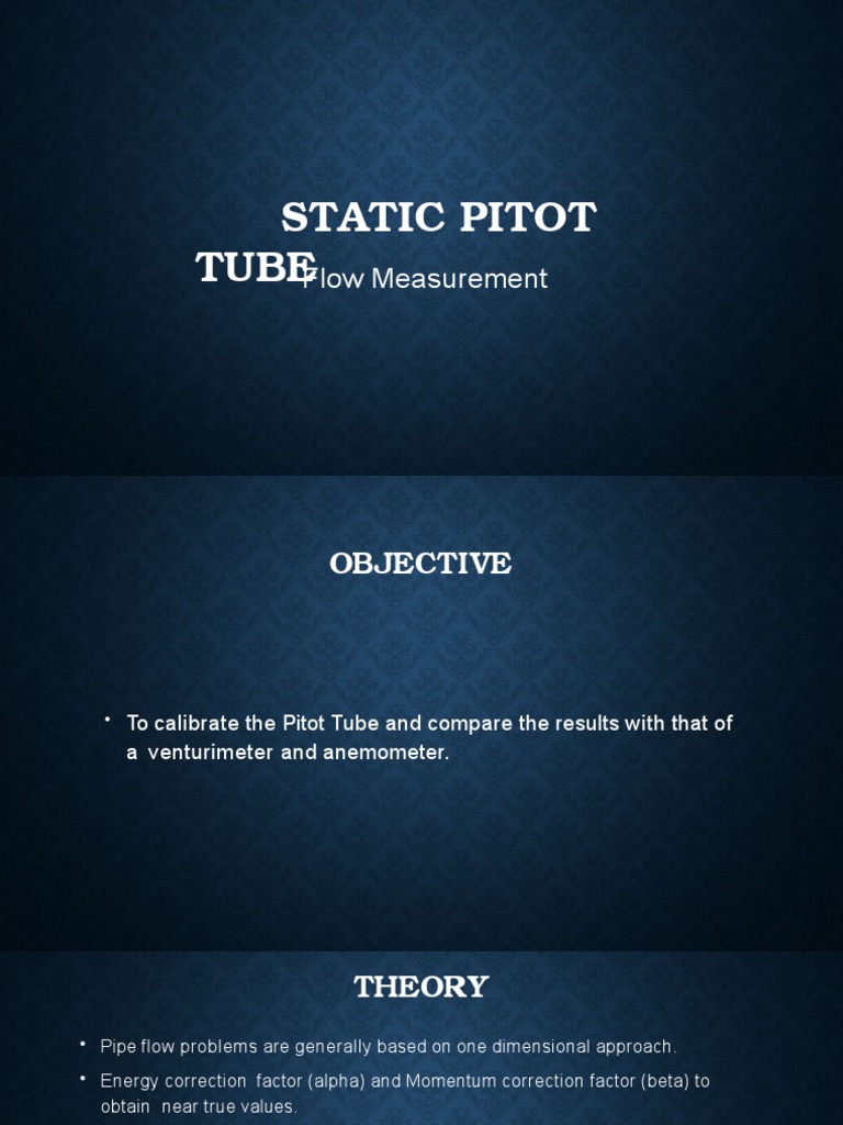 Static Pitot Tube: Flow Measurement | Download Free PDF | Flow ...