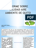 Informe Sobre Calidad Aire Ambiente de Quito