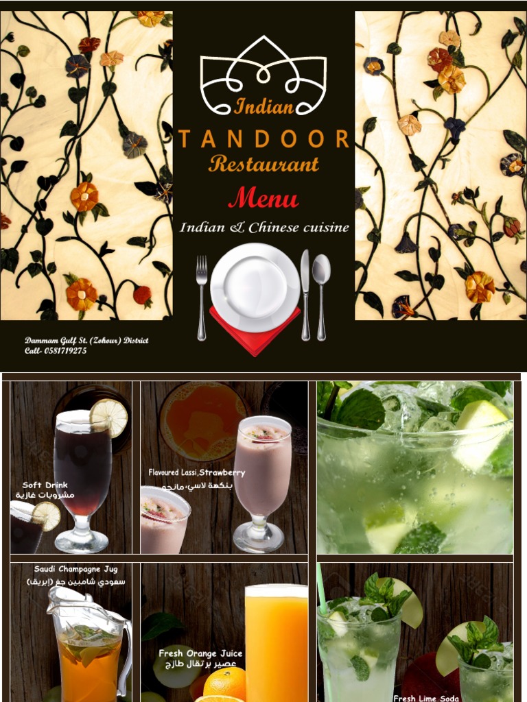 Indian & Chinese Cuisine Menu | PDF