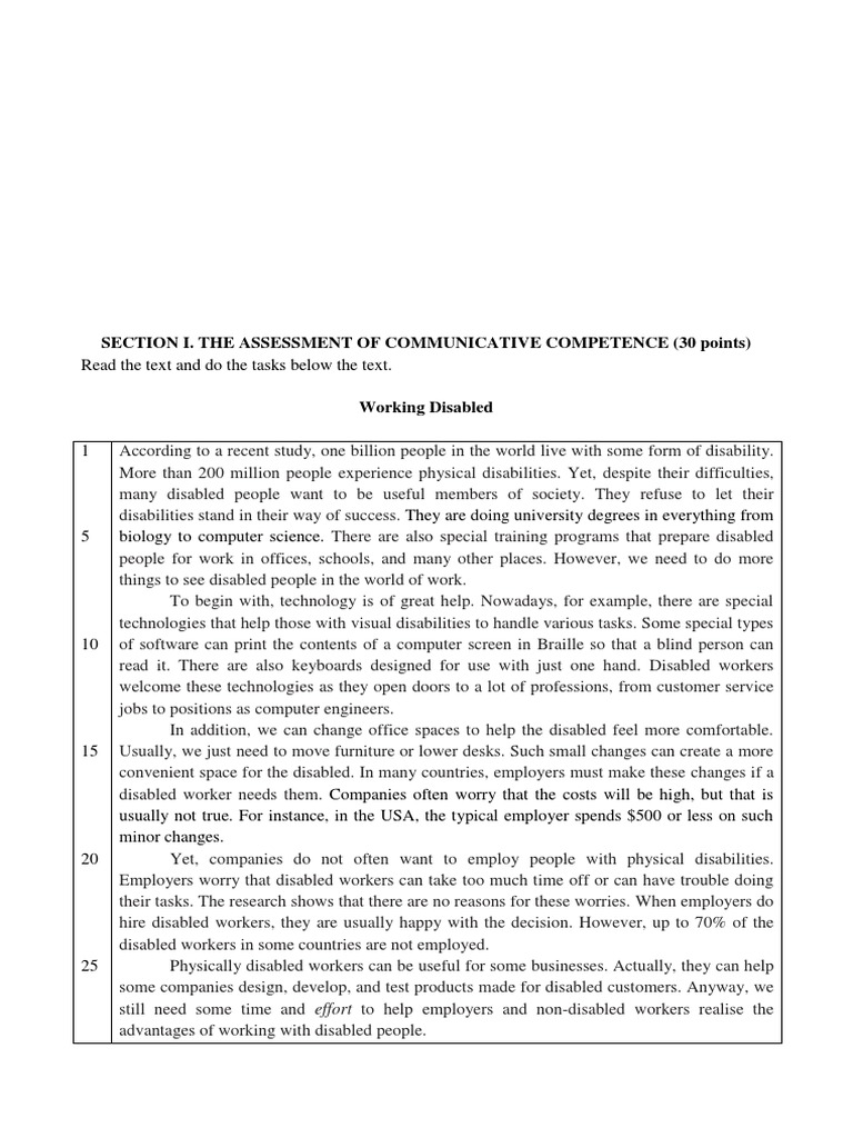 Enhancing Employment for Disabled Workers | PDF | Disability | Engineer