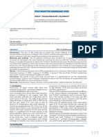 Dentoalveolar Surgery: Complication Rate of Osteoconductive Membranes Over Fresh Alveolar Sockets