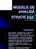 Curs 5 Modele de Analiza Strategica