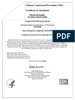 CDC Certificate for TB Self-Study Modules