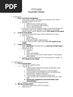 Itto Doc Important Notice: 1. Plan Procurement Management