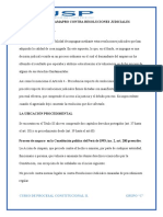 Trabajo Grupal, Proceso de Amparo Contra Resoluciones Judiciales 13jul2020