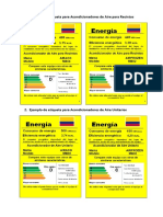 Etiquetas ejemplos aire acondicionado refrigeración motores