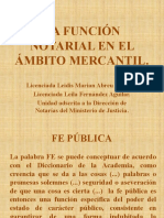 La Función Notarial en El Ámbito Mercantil