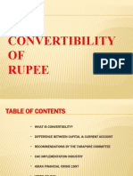 Convertibility of Rupee