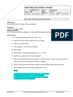 SOP-Flue gas Analyzer Operation