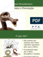 Animais Peçonhentos Brasileiros: Acidentes e Prevenção