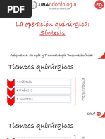 La Operacion Quirurgica Sintesis Asignatura Cirugia Y Traumatologia Bucomaxilofacial I Sutura Quirurgica Herida