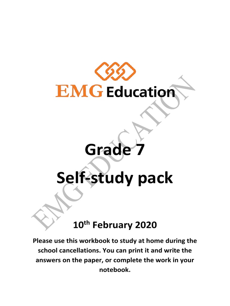 Grade 7 English Self-Study Pack (10.02.20) | PDF
