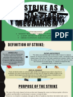 La Huelga Como Mecanismo de Paz Social