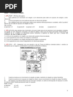 CINEMÁTICA Lista 1 Aulas 1 A 5.