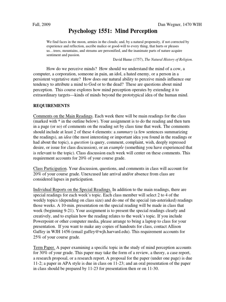 Psychology Mind Perception Pdf Mind Empathy