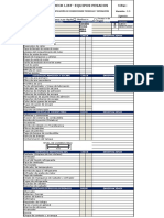 Checklist para equipos pesados de movimiento de tierra