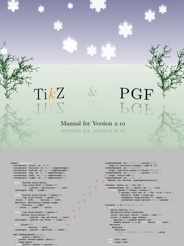 TikZ & PGF Manual For Version 2.10 | PDF | Free Software | Computing