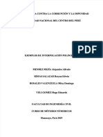 PDF Ejercicios de Interpolacion Polinomica