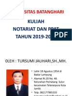 UNIVERSITAS BATANGHARI KULIAH NOTARIAT DAN PPAT TAHUN 2019-2020