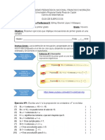 Guía Inecuaciones de Primer Grado