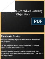 51 Ways To Introduce Learning Objectives