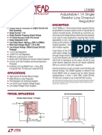 Description Features: Lt3080 Adjustable1.1A Single Resistor Low Dropout Regulator