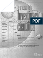 Mario Tamayo - El Proceso De La Investigacion Cientifica   The Process of Scientific Investigation  Spanish (2004).pdf