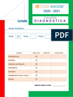 Evaluación Diagnóstica 2020 - CLAVE RESPUESTAS