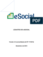 Leiautes do eSocial v2.5 (cons. até NT 17.2019)