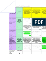 My Portfolio Self Assessment Matrix