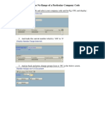 Deleting number range of a company code