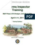 Firearms Inspector Training: April 4-11, 2011