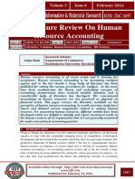 A Literature Review On Human Resource Accounting: International Journal of Informative & Futuristic Research