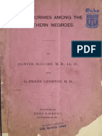 Sexual Crimes Among Southern Negroes 1893 PDF