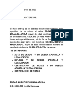 Carta Entrega de Apostillas