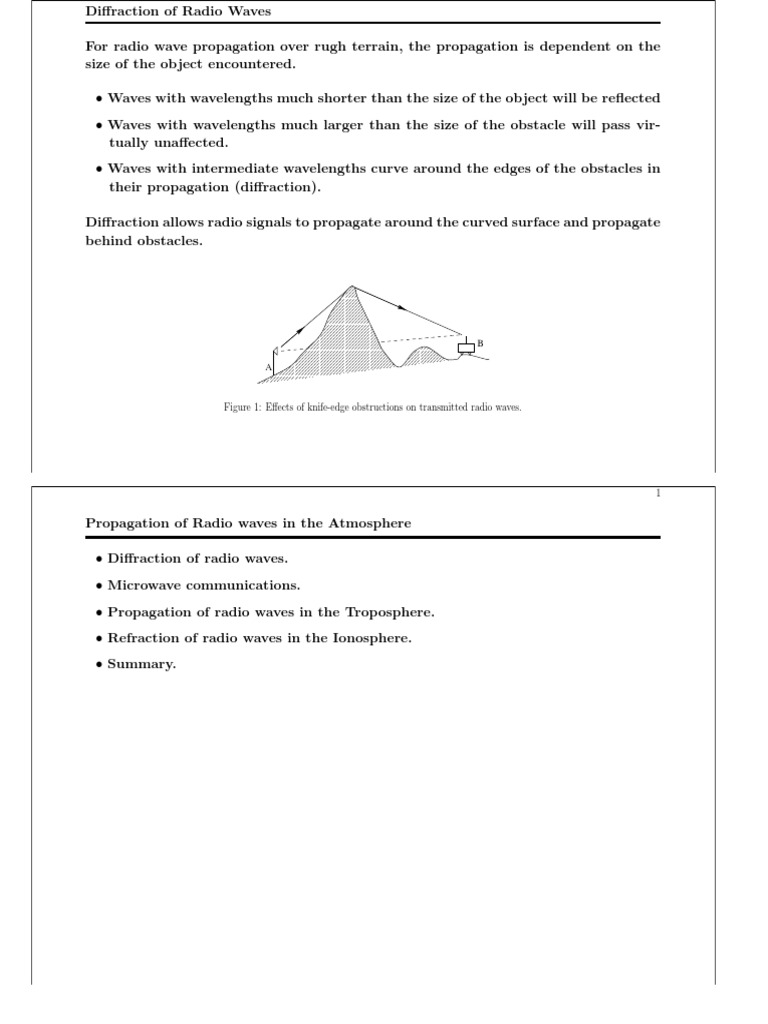 Radio Wave Propagation in Atmosphere | PDF | Ionosphere | Radio Propagation
