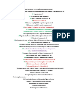 Las Bases de La Teoría Organizacional