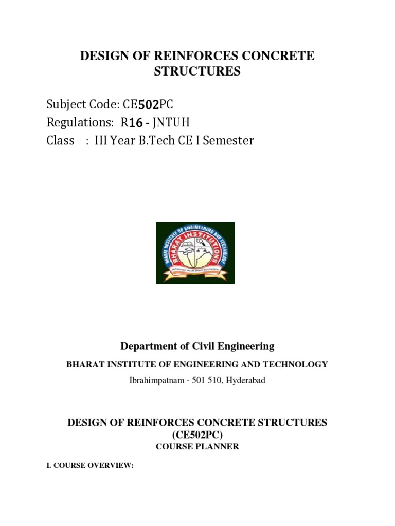 Design of Reinforced Concrete Structures | PDF | Beam (Structure ...